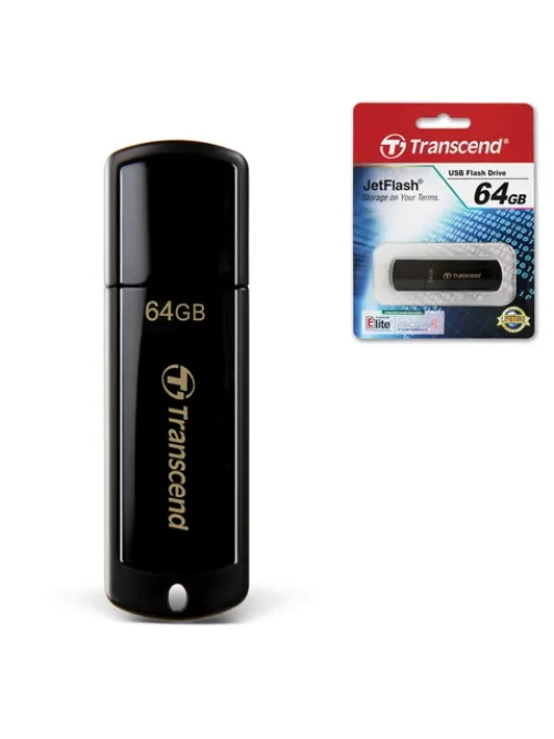 Флеш-диск 64 GB, TRANSCEND Jet Flash 350, USB 2.0, черный, TS64GJF350