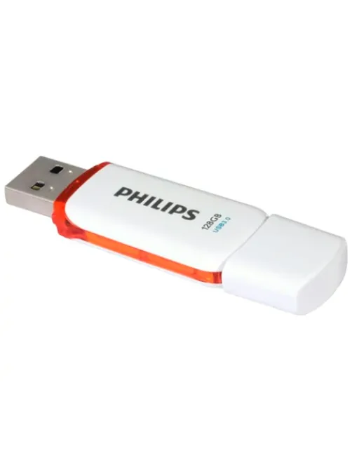 Флеш-диск 128 GB PHILIPS SNOW, разъем USB 3.0, желтый, FM12FD75B/97