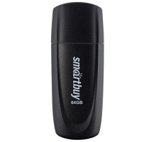 Флеш-диск 64 GB SMARTBUY Scout, USB 2.0, черный, SB064GB2SCK