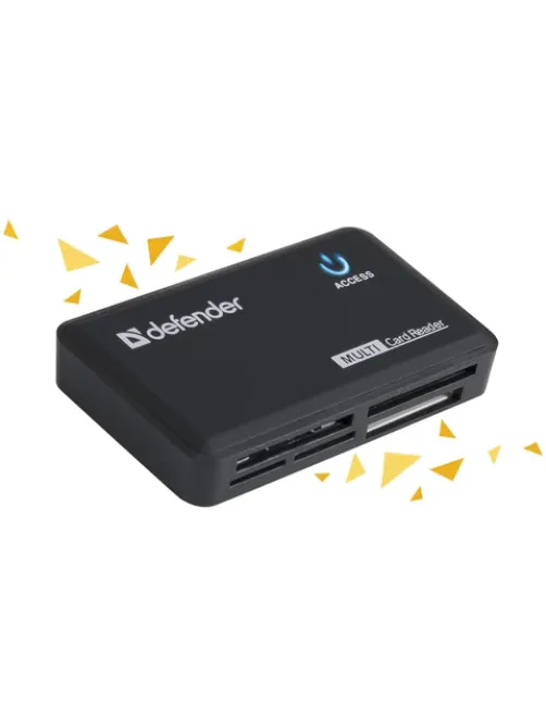 Картридер DEFENDER OPTIMUS USB 2.0, порты SD/MMC, TF, M2, MC, CF, XD, 83501
