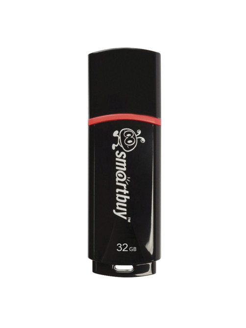 Флеш-диск 32 GB, SMARTBUY Crown, USB 2.0, черный, SB32GBCRW-K