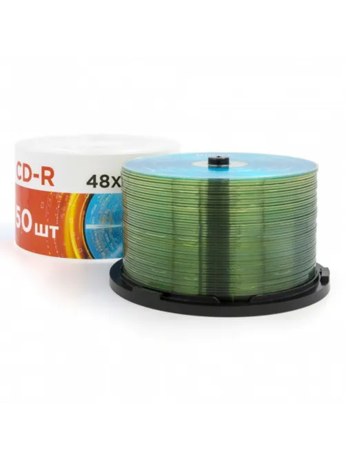 Диск CD-R MIREX, 700 Мб, 48x, Cake Box (упаковка на шпиле), КОМПЛЕКТ 50 шт., UL120051A8B