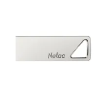 Флеш-диск 64 GB NETAC U326, USB 2.0, металлический корпус, серебристый, NT03U326N-064G-20PN