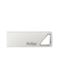 Флеш-диск 64 GB NETAC U326, USB 2.0, металлический корпус, серебристый, NT03U326N-064G-20PN