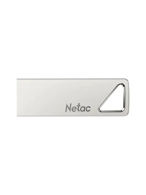 Флеш-диск 64 GB NETAC U326, USB 2.0, металлический корпус, серебристый, NT03U326N-064G-20PN