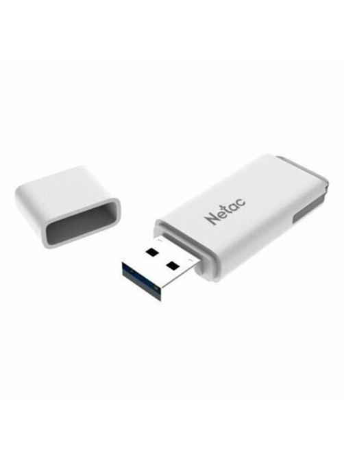 Флеш-диск 8 GB NETAC U185, USB 2.0, белый, NT03U185N-008G-20WH