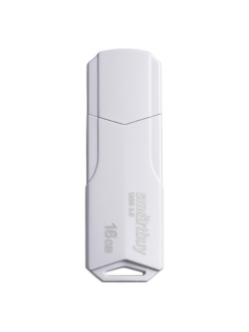Флеш-диск 16 GB SMARTBUY Clue USB 2.0, белый, SB16GBCLU-W