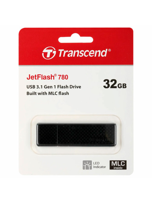 Флеш-диск 32 GB TRANSCEND JetFlash 780, USB 3.1, черный, TS32GJF780