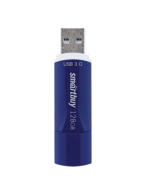 Флеш-диск 128 GB, SMARTBUY Crown, USB 3.0, синий, SB128GBCRW-Bl