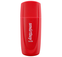 Флеш-диск 32 GB SMARTBUY Scout USB 2.0, красный, SB032GB2SCR