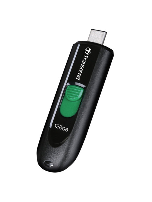 Флеш-диск 128 GB TRANSCEND JetFlash 790C, разъем USB Type-С, черный/зеленый, TS128GJF790C