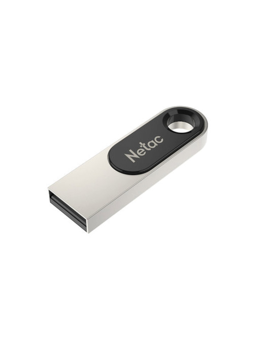 Флеш-диск 64 GB NETAC U278, USB 2.0, металлический корпус, серебристый/черный, NT03U278N-064G-20PN