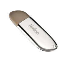 Флеш-диск 16 GB NETAC U352, USB 2.0, металлический корпус, серебристый, NT03U352N-016G-20PN