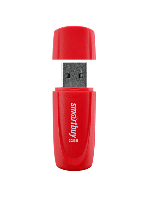 Флеш-диск 32 GB SMARTBUY Scout USB 2.0, красный, SB032GB2SCR