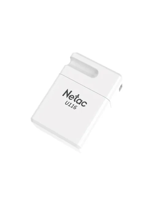 Флеш-диск 64 GB NETAC U116, USB 2.0, белый, NT03U116N-064G-20WH