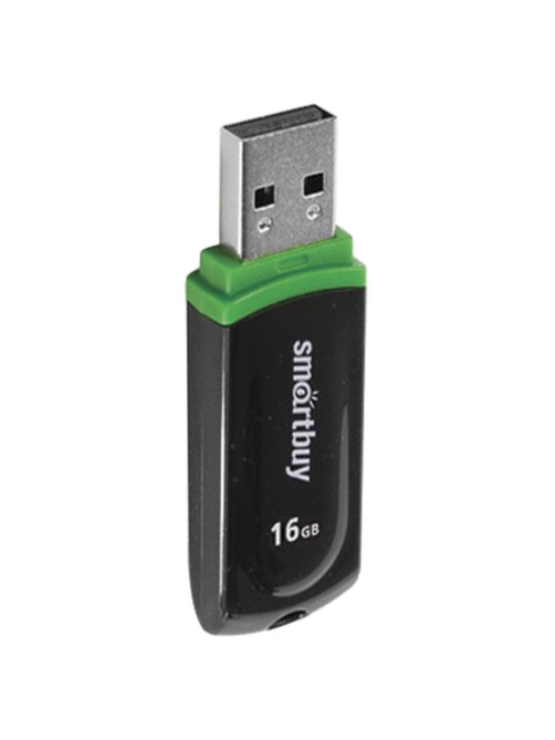 Флеш-диск 16 GB, SMARTBUY Paean, USB 2.0, черный, SB16GBPN-K