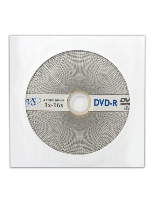 Диск DVD-R VS, 4,7 Gb, 16x, бумажный конверт (1 штука)