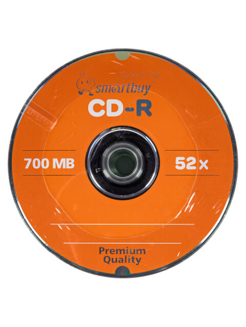 Диски CD-R SMARTBUY, 700 Мб, 52x, Bulk (упаковка на шпиле), КОМПЛЕКТ 100 шт., SBCD-R100S