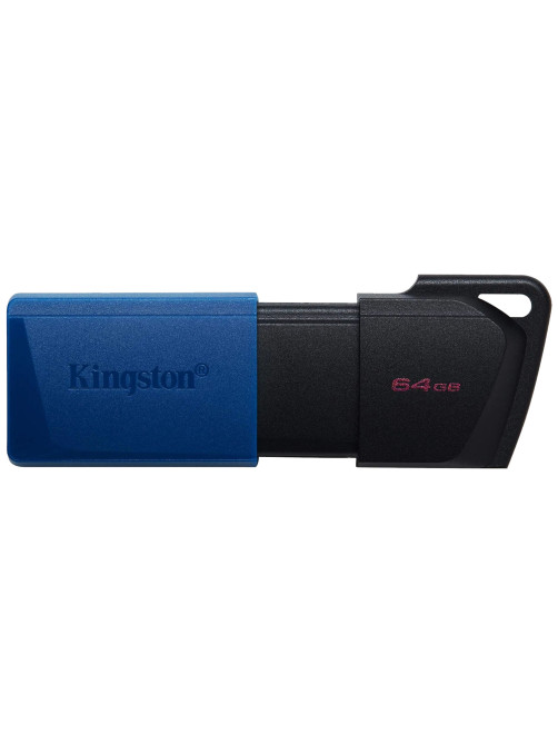 Флеш-диск 64 GB KINGSTON DataTraveler Exodia M, разъем USB 3.2, черный/синий, DTXM/64GB
