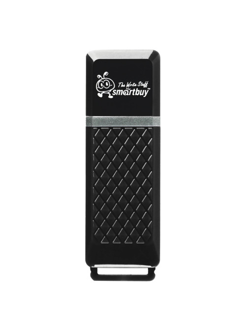 Флеш-диск 8 GB, SMARTBUY Quartz, USB 2.0, черный, SB8GBQZ-K