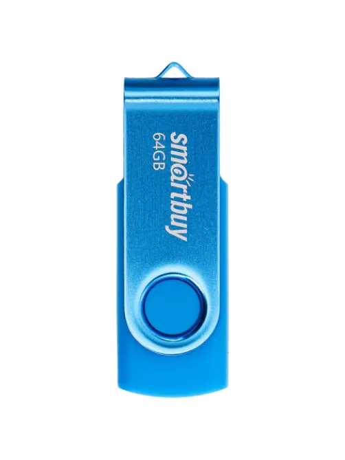 Флеш-диск 64 GB SMARTBUY Twist USB 2.0, синий, SB064GB2TWB