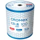 Диск CD-R CROMEX (КРОМЕКС), 700 Mb, 52x, Bulk (термоусадка без шпиля), КОМПЛЕКТ 100 шт., 513779