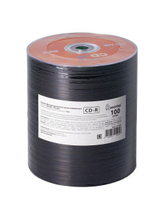 Диски CD-R SMARTBUY, 700 Мб, 52x, Bulk (упаковка на шпиле), КОМПЛЕКТ 100 шт., SBCD-R100S
