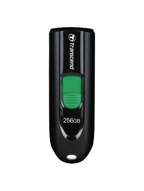 Флеш-диск 256GB TRANSCEND JetFlash 790C, разъем USB Type-С, черный/зеленый, TS256GJF790C