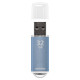 Флеш-диск 32 GB, SMARTBUY V-Cut, USB 2.0, металлический корпус, синий, SB32GBVC-B