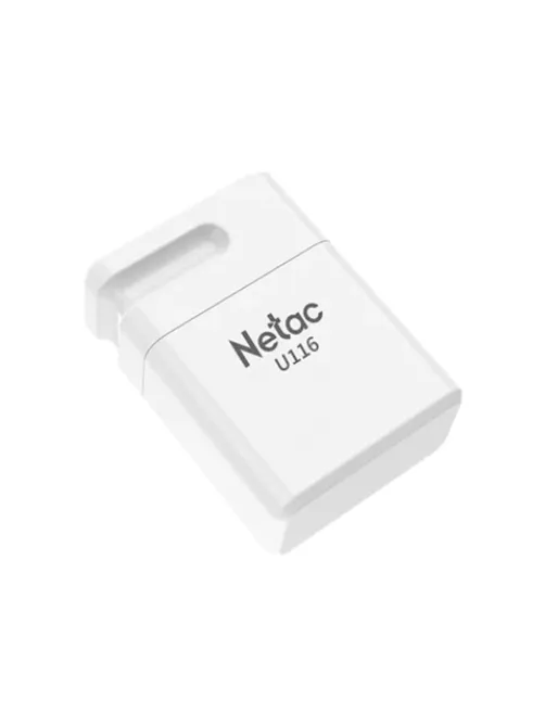 Флеш-диск 16 GB NETAC U116, USB 2.0, белый, NT03U116N-016G-20WH