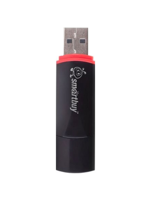 Флеш-диск 8 GB, SMARTBUY Crown, USB 2.0, черный, SB8GBCRW-K