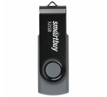 Флеш-диск 32 GB SMARTBUY Twist USB 2.0, черный, SB032GB2TWK