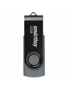 Флеш-диск 32 GB SMARTBUY Twist USB 2.0, черный, SB032GB2TWK