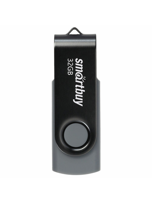 Флеш-диск 32 GB SMARTBUY Twist USB 2.0, черный, SB032GB2TWK