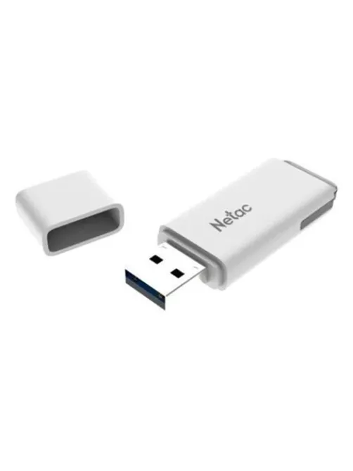Флеш-диск 8 GB NETAC U185, USB 2.0, белый, NT03U185N-008G-20WH