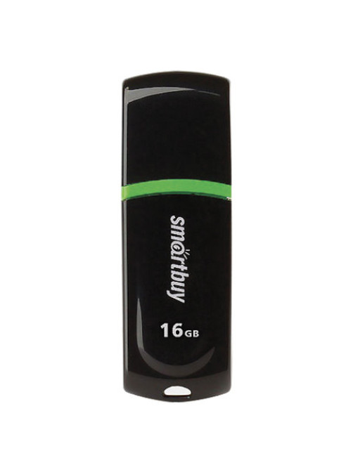 Флеш-диск 16 GB, SMARTBUY Paean, USB 2.0, черный, SB16GBPN-K