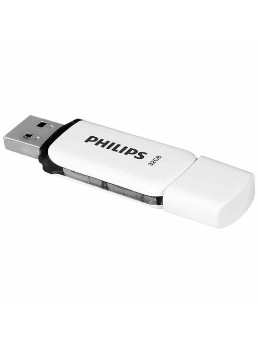 Флеш-диск 32 GB PHILIPS SNOW, разъем USB 2.0, черный, FM32FD70B/97