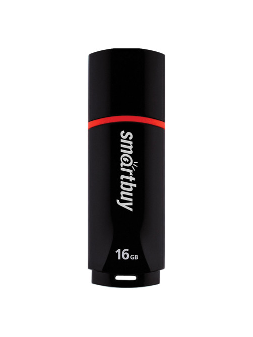 Флеш-диск 16 GB, SMARTBUY Crown, USB 2.0, черный, SB16GBCRW-K