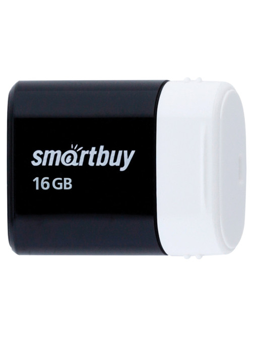 Флеш-диск 16 GB, SMARTBUY Lara, USB 2.0, черный, SB16GBLARA-K