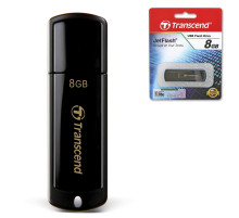 Флеш-диск 8 GB, TRANSCEND Jet Flash 350, USB 2.0, черный, TS8GJF350