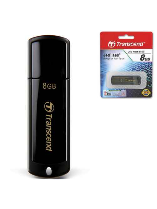 Флеш-диск 8 GB, TRANSCEND Jet Flash 350, USB 2.0, черный, TS8GJF350