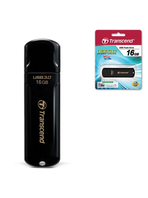 Флеш-диск 16 GB, TRANSCEND Jet Flash 700, USB 3.0, черный, TS16GJF700