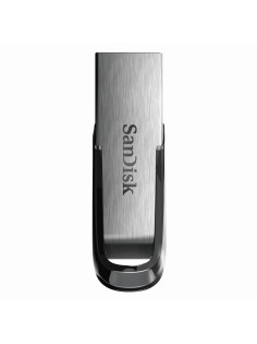 Флеш-диск 32 GB, SANDISK Ultra Flair, USB 3.0, металлический корпус, серебристый/черный, SDCZ73-032G-G46