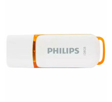 Флеш-диск 128 GB PHILIPS SNOW, разъем USB 2.0, желтый, FM12FD70B/97