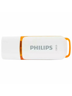 Флеш-диск 128 GB PHILIPS SNOW, разъем USB 2.0, желтый, FM12FD70B/97