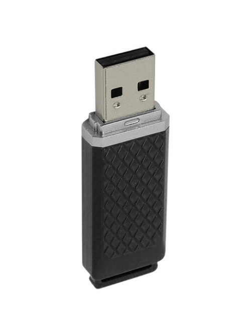 Флеш-диск 16 GB, SMARTBUY Quartz, USB 2.0, черный, SB16GBQZ-K