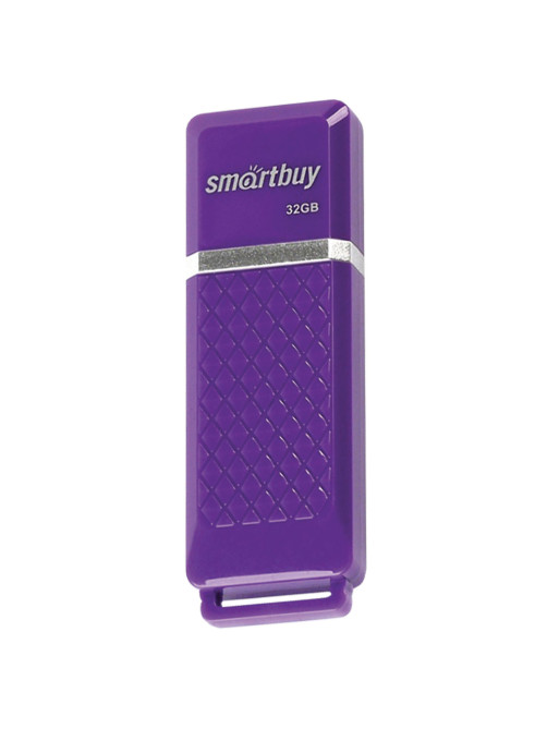 Флеш-диск 32 GB, SMARTBUY Quartz, USB 2.0, фиолетовый, SB32GBQZ-V