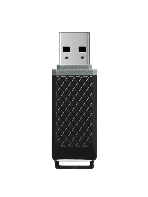 Флеш-диск 64 GB SMARTBUY Quartz USB 2.0, черный, SB64GBQZ-K