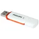 Флеш-диск 4 GB PHILIPS SNOW, разъем USB 2.0, оранжевый, FM04FD70B/97