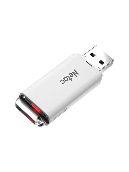 Флеш-диск 64 GB NETAC U185, USB 2.0, белый, NT03U185N-064G-20WH